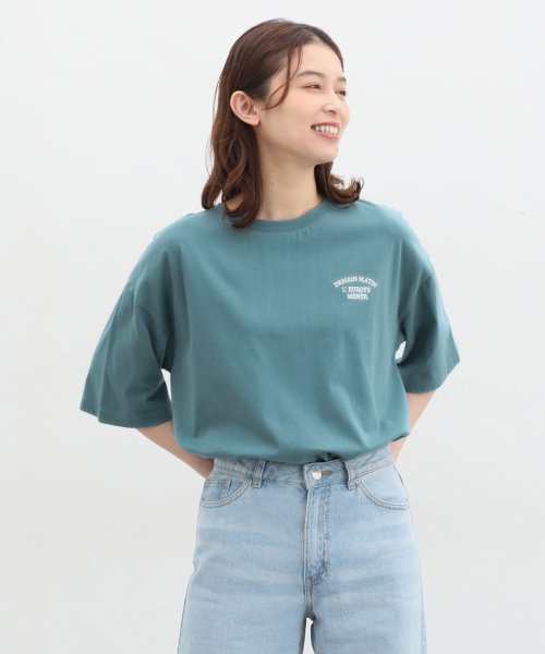 Honeys(ハニーズ)/刺繍ロゴゆるＴシャツ トップス Tシャツ ロゴT 半袖 オーバーサイズ UVカット /img10