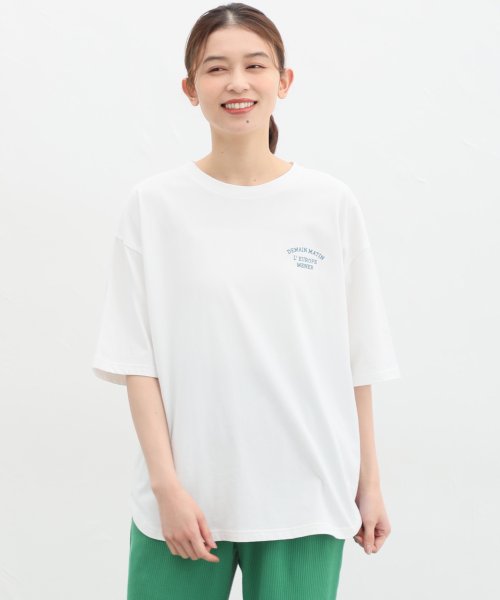 Honeys(ハニーズ)/刺繍ロゴゆるＴシャツ トップス Tシャツ ロゴT 半袖 オーバーサイズ UVカット /img12