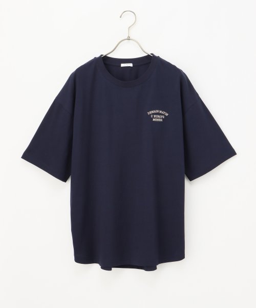 Honeys(ハニーズ)/刺繍ロゴゆるＴシャツ トップス Tシャツ ロゴT 半袖 オーバーサイズ UVカット /img17