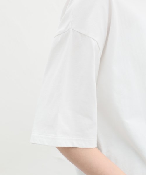 Honeys(ハニーズ)/刺繍ロゴゆるＴシャツ トップス Tシャツ ロゴT 半袖 オーバーサイズ UVカット /img28