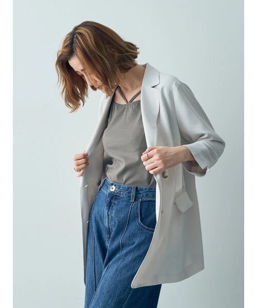 ダブルブレストジャケット 無し