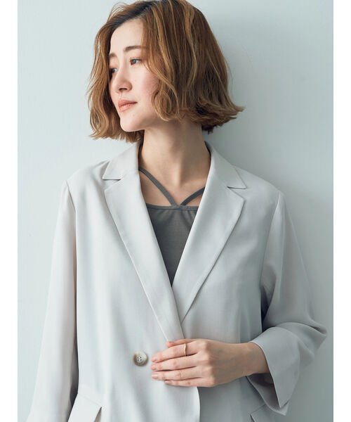 ダブルブレストジャケット 無し