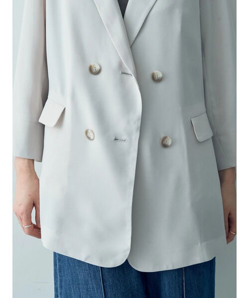 ダブルブレストジャケット 無し