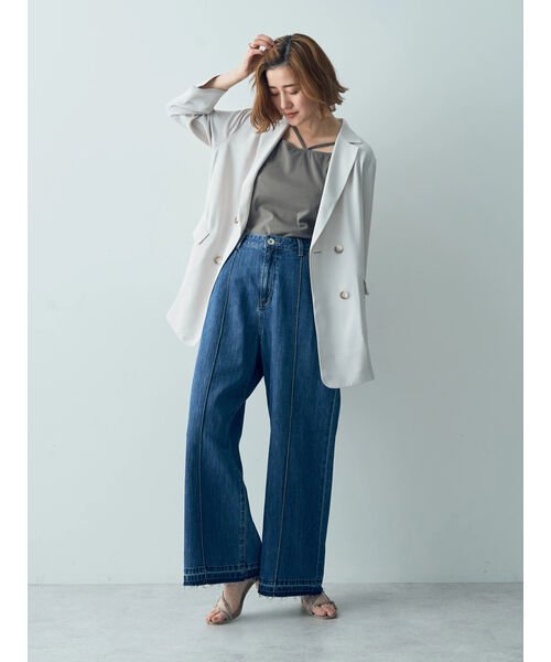 ダブルブレストジャケット 無し