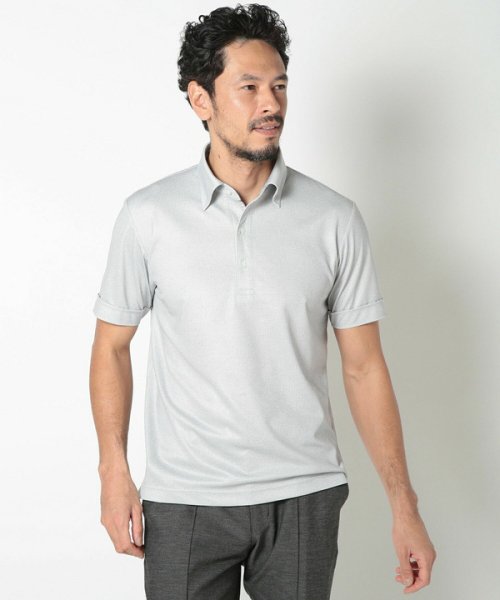 Men's Bigi(メンズビギ)/【ACTIVE TAILOR】COOL MAX ツイルプリントジャージポロシャツ/img01