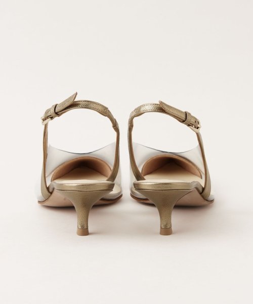 ポインテッドPVCバックベルト パンプス45↑ あらかじめご了承ください