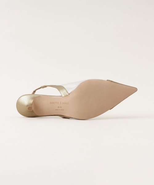 ポインテッドPVCバックベルト パンプス45↑ あらかじめご了承ください