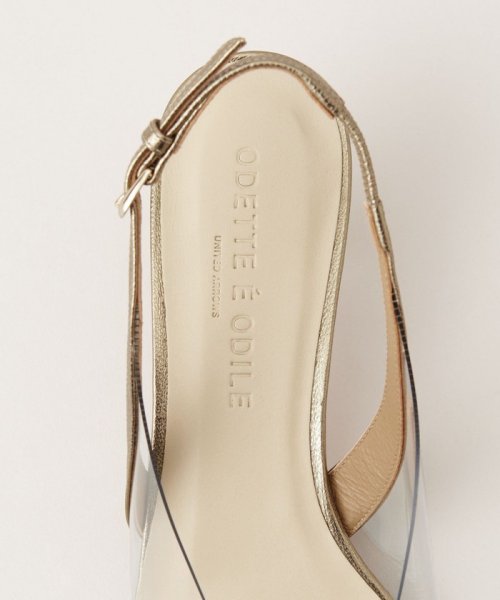 ポインテッドPVCバックベルト パンプス45↑ あらかじめご了承ください