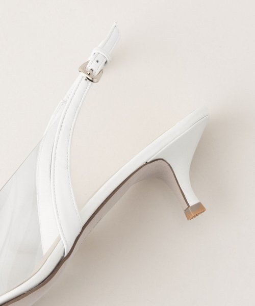 ポインテッドPVCバックベルト パンプス45↑ あらかじめご了承ください