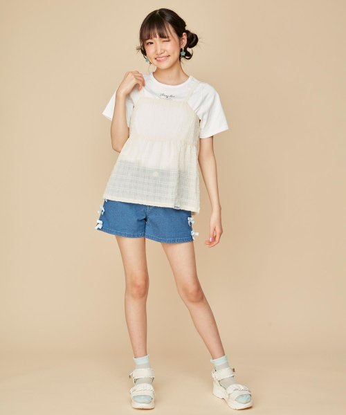 JENNI love(ジェニィラブ)/シアーキャミ＆Tシャツセット/img03