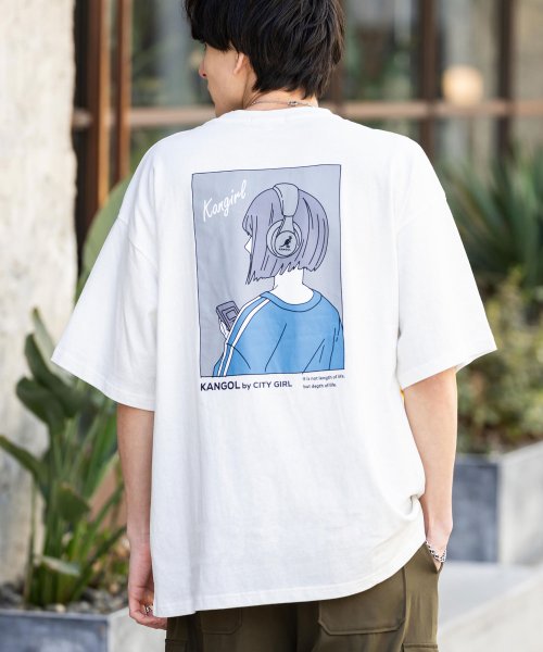 Rocky Monroe(ロッキーモンロー)/KANGOL カンゴール Tシャツ 半袖 バックプリント メンズ レディース カットソー イラスト オーバーサイズ ビッグシルエット リラックス ゆったり クル/img26