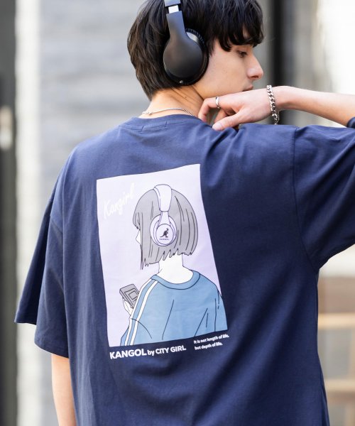 Rocky Monroe(ロッキーモンロー)/KANGOL カンゴール Tシャツ 半袖 バックプリント メンズ レディース カットソー イラスト オーバーサイズ ビッグシルエット リラックス ゆったり クル/img39