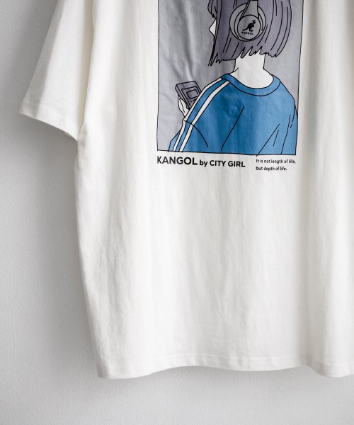 Rocky Monroe(ロッキーモンロー)/KANGOL カンゴール Tシャツ 半袖 バックプリント メンズ レディース カットソー イラスト オーバーサイズ ビッグシルエット リラックス ゆったり クル/img58