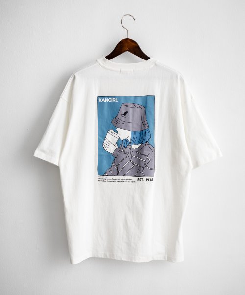 Rocky Monroe(ロッキーモンロー)/KANGOL カンゴール Tシャツ 半袖 バックプリント メンズ レディース カットソー イラスト オーバーサイズ ビッグシルエット リラックス ゆったり クル/img59