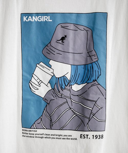 Rocky Monroe(ロッキーモンロー)/KANGOL カンゴール Tシャツ 半袖 バックプリント メンズ レディース カットソー イラスト オーバーサイズ ビッグシルエット リラックス ゆったり クル/img60