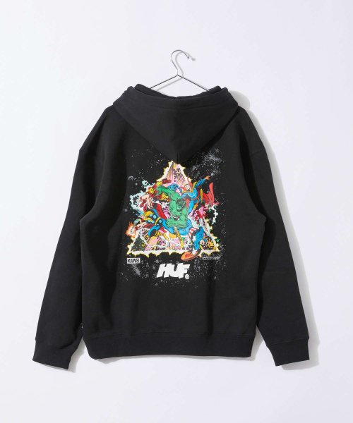 HUF(ハフ)/ハフ HUF COSMIC ASSEMBLAGE P/O HOODIE PF00654 メンズ パーカー 長袖 フード マーベル アベンジャーズ バックプリント/img02