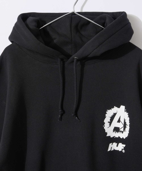 HUF(ハフ)/ハフ HUF COSMIC ASSEMBLAGE P/O HOODIE PF00654 メンズ パーカー 長袖 フード マーベル アベンジャーズ バックプリント/img03