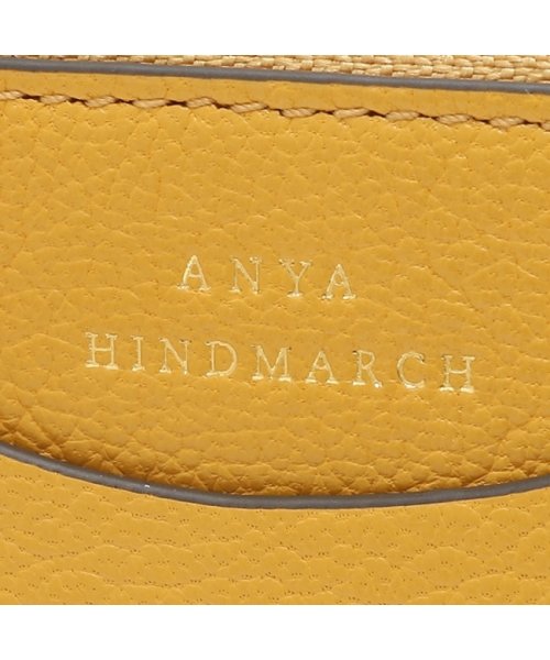 ANYA HINDMARCH(アニヤハインドマーチ)/アニヤハインドマーチ 二つ折り財布 ピーピング アイズ スモール ダブルジップ ウォレット イエロー ブラウン レディース ANYA HINDMARCH 505/img06