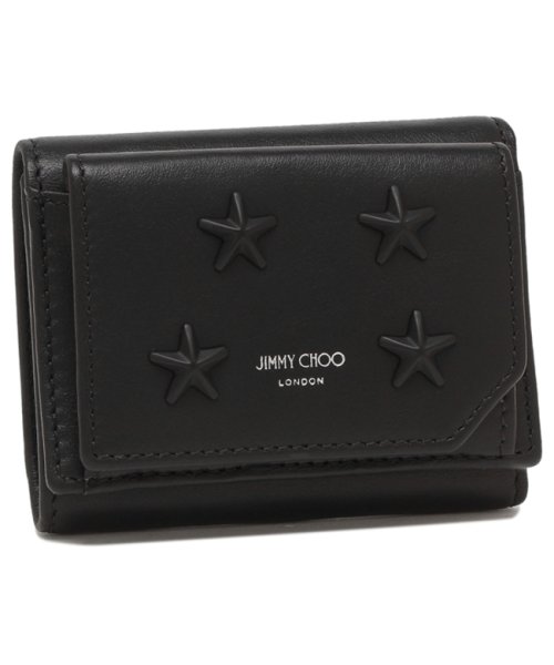 JIMMY CHOO(ジミーチュウ)/ジミーチュウ 三つ折り財布 ビアーレ ミニ財布 ブラック メンズ JIMMY CHOO BEALE OAJ/img01