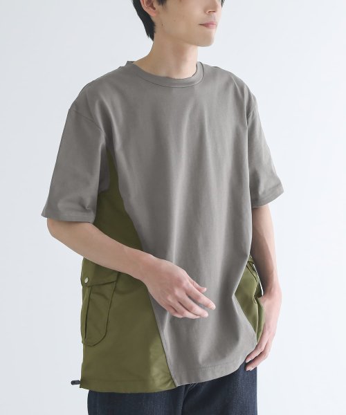osharewalker(オシャレウォーカー)/『異素材デザインTシャツ』/img01