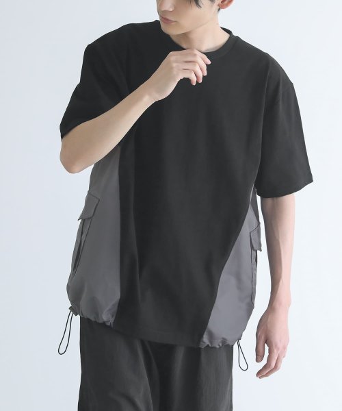 osharewalker(オシャレウォーカー)/『異素材デザインTシャツ』/img10