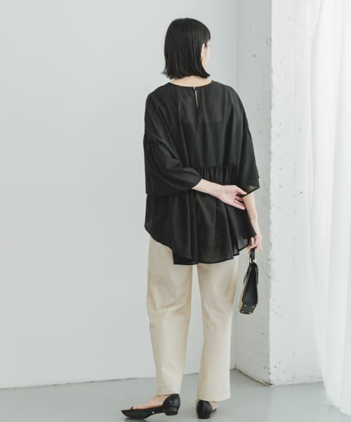 ITEMS URBANRESEARCH(アイテムズ アーバンリサーチ（レディース）)/【予約】シアーティアードブラウス/img19