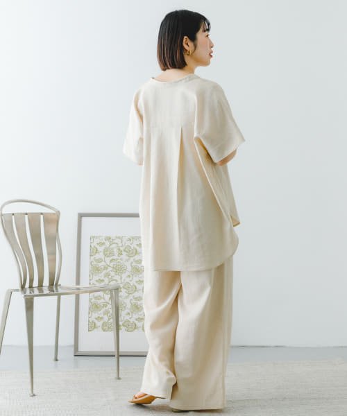 ITEMS URBANRESEARCH(アイテムズ アーバンリサーチ（レディース）)/【予約】『セットアップ対応』『洗濯可』リネンレーヨンフレンチシャツ/img18