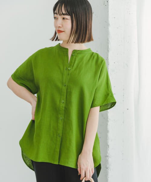 ITEMS URBANRESEARCH(アイテムズ アーバンリサーチ（レディース）)/【予約】『セットアップ対応』『洗濯可』リネンレーヨンフレンチシャツ/img26