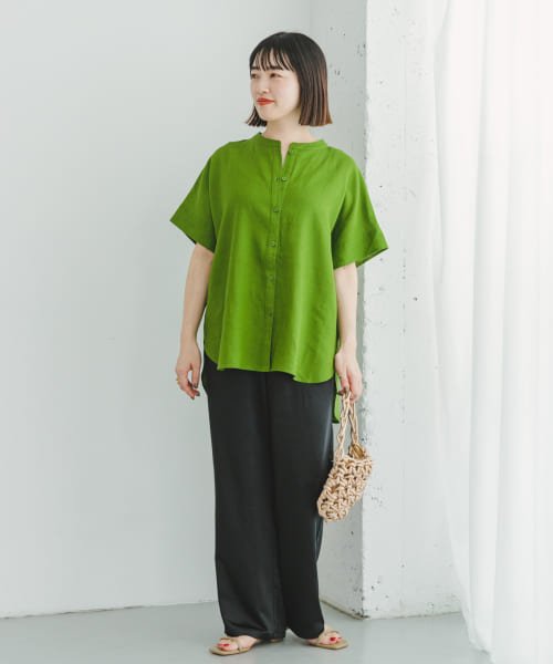 ITEMS URBANRESEARCH(アイテムズ アーバンリサーチ（レディース）)/『セットアップ対応』『洗濯可』リネンレーヨンフレンチシャツ/img32