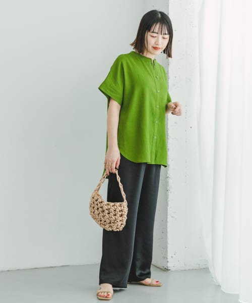 ITEMS URBANRESEARCH(アイテムズ アーバンリサーチ（レディース）)/『セットアップ対応』『洗濯可』リネンレーヨンフレンチシャツ/img33