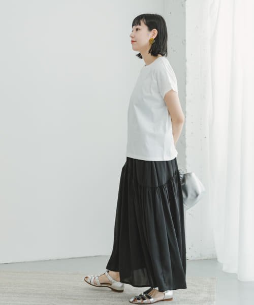 ITEMS URBANRESEARCH(アイテムズ アーバンリサーチ（レディース）)/フレンチTシャツ×ティアードスカート/img08