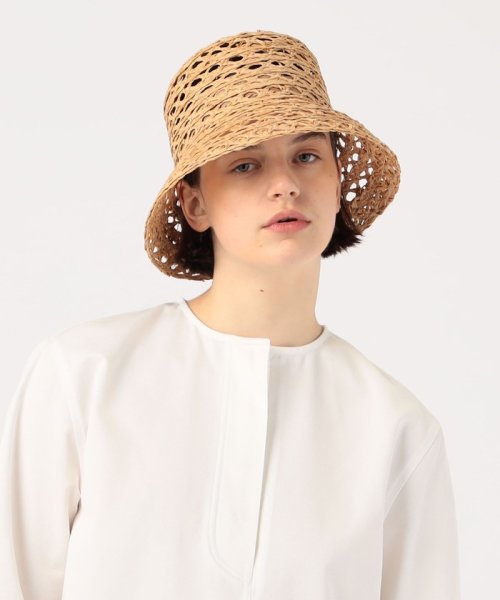 TOMORROWLAND GOODS(TOMORROWLAND GOODS)/KIJIMA TAKAYUKI RAFFIA HONEYCOMB BRAID BUCKET HAT/img01