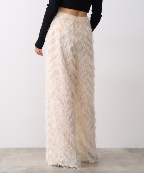 CODE A｜feather jacquard easy pants CODE FAV