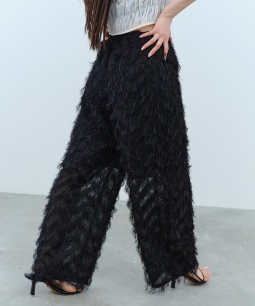 CODE A｜feather jacquard easy pants CODE FAV