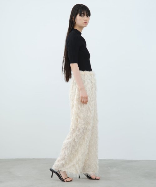 CODE A｜feather jacquard easy pants CODE FAV
