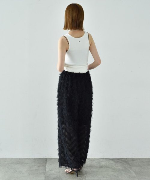 CODE A｜feather jacquard easy pants CODE FAV