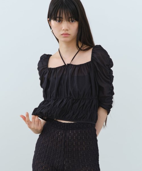 DRESSTERIOR(ドレステリア)/CODE A｜sheer gather blouse/img05