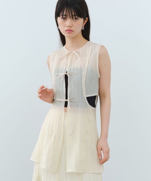 DRESSTERIOR(ドレステリア)/CODE A｜sheer ribbon design blouse/img02