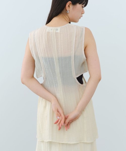 DRESSTERIOR(ドレステリア)/CODE A｜sheer ribbon design blouse/img03
