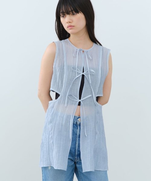 DRESSTERIOR(ドレステリア)/CODE A｜sheer ribbon design blouse/img14