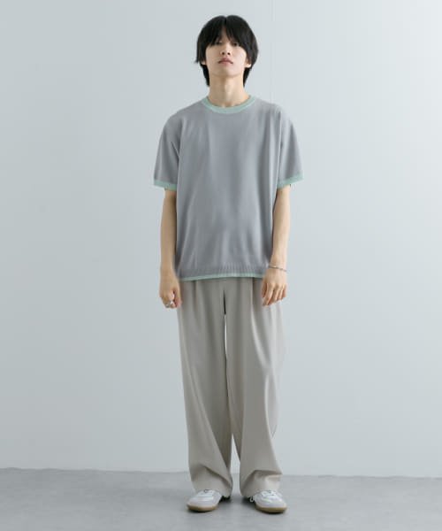 SENSE OF PLACE by URBAN RESEARCH(センスオブプレイス バイ アーバンリサーチ)/『洗濯可』リブハイショクラインニットTシャツ(5分袖)/img06