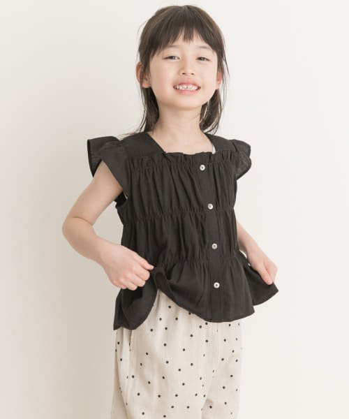 URBAN RESEARCH DOORS（Kids）(アーバンリサーチドアーズ（キッズ）)/シャーリングフリルキャミブラウス(KIDS)/img01