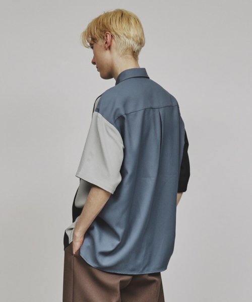 tk.TAKEO KIKUCHI(ティーケー　タケオキクチ)/ブロッキングシャツ/img18