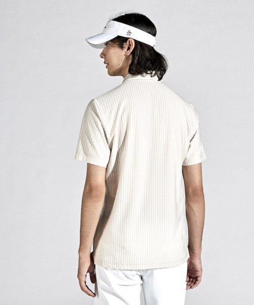 Munsingwear(マンシングウェア)/SUNSCREENサッカーストライプテーラーカラー半袖シャツ/img12
