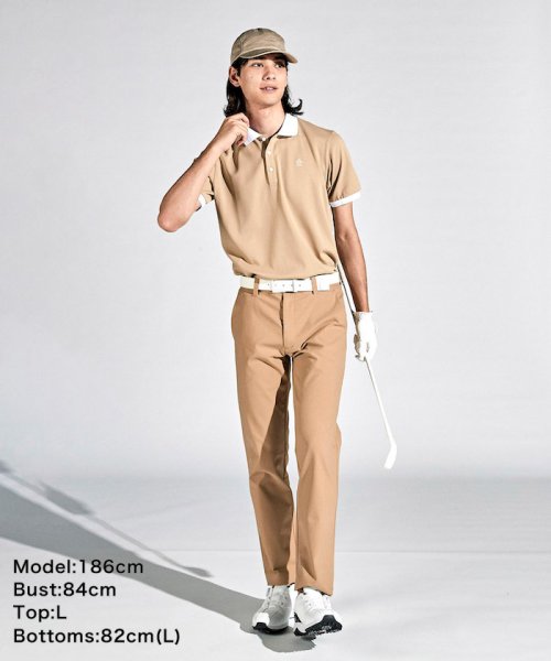 【永山瑛太着用】SUNSCREENストレッチ鹿の子半袖ポロシャツ『STYLE2833』 CUT UPF15 DESCENTE