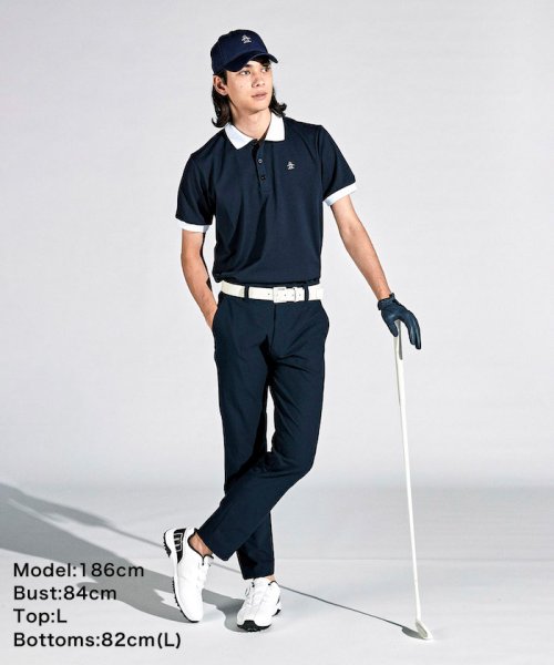 【永山瑛太着用】SUNSCREENストレッチ鹿の子半袖ポロシャツ『STYLE2833』 CUT UPF15 DESCENTE