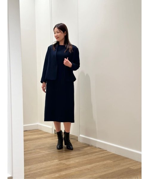 ハイツイストメッシュノーカラージャケット 