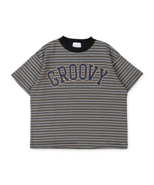 GROOVY COLORS(グルービーカラーズ)/マルチボーダーGROOVY Tシャツ/img09