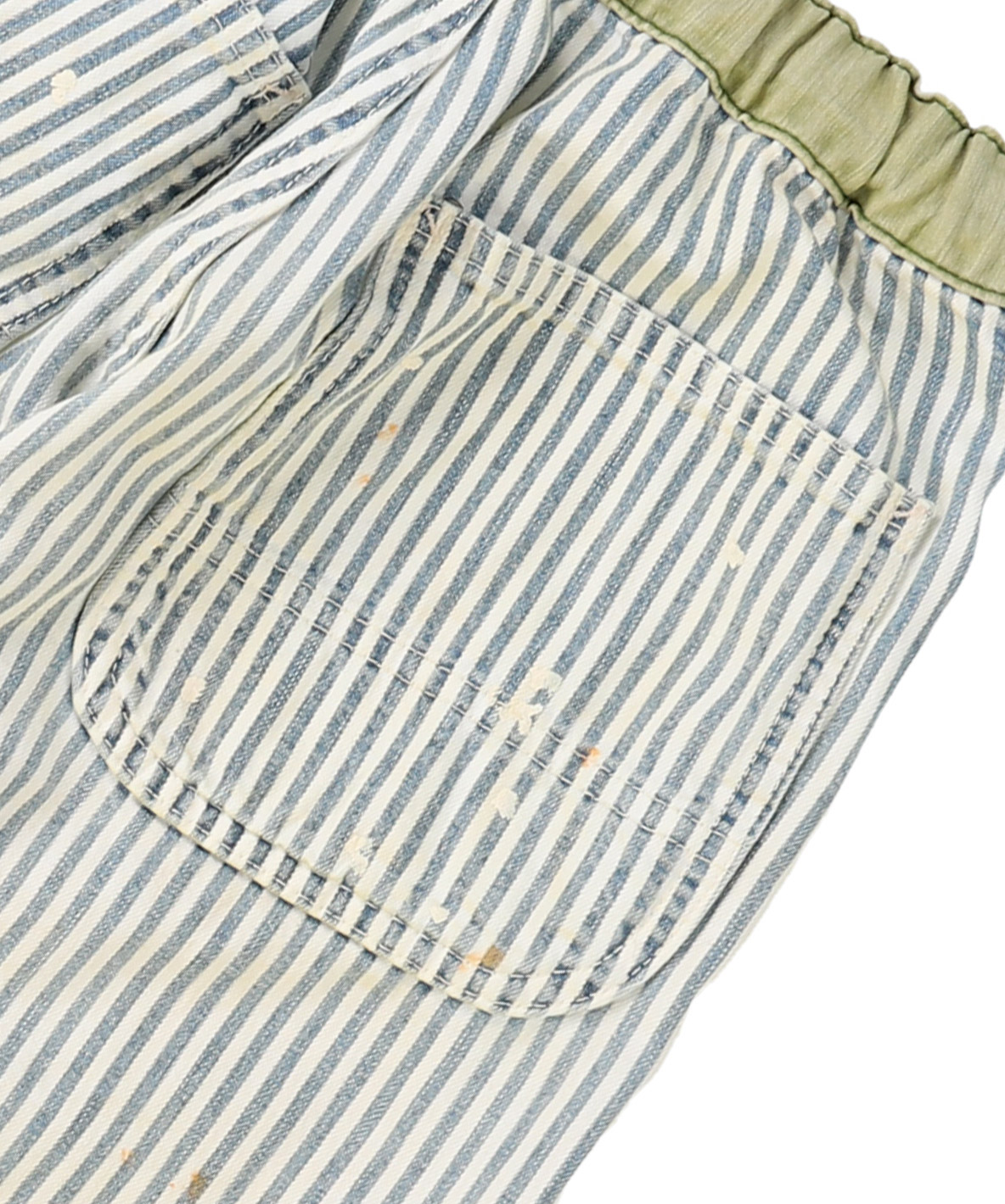 デニムダンガリー DENIM DUNGAREE ヒッコリーリメイクパンツ 01 デニムダンガリー DENIM DUNGAREE ヒッコリーリメイクパンツ 01 ロング