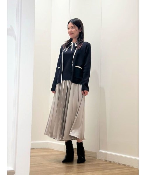 【エクラ掲載】レーヨンニットカーディガン 